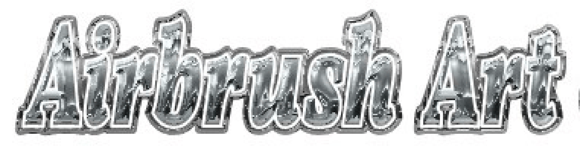 Demo of chrome lettering