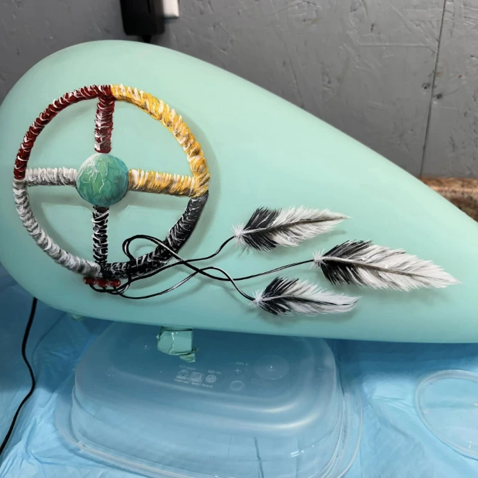 dream weaver on side of tank